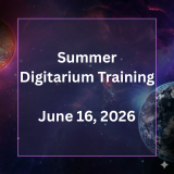 Thumbnail with galaxy background the says "Summer Digitarium Training June 16, 2026"